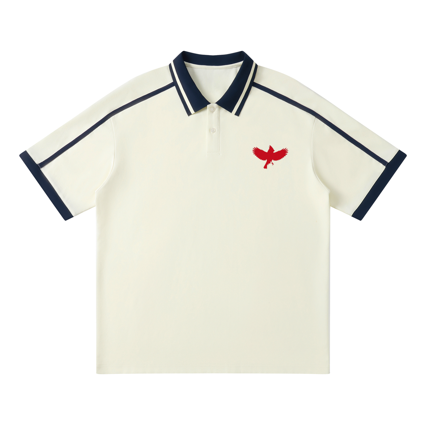 Unisex Contrast Piping Polo Shirt